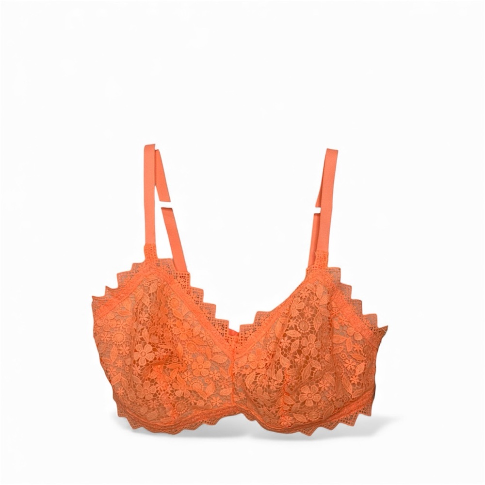 Aerie Orange Lace Bralette